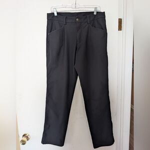 Lululemon Men's Black ABC Vented Black Chino Dress Casual Office Pants Sz 34x30